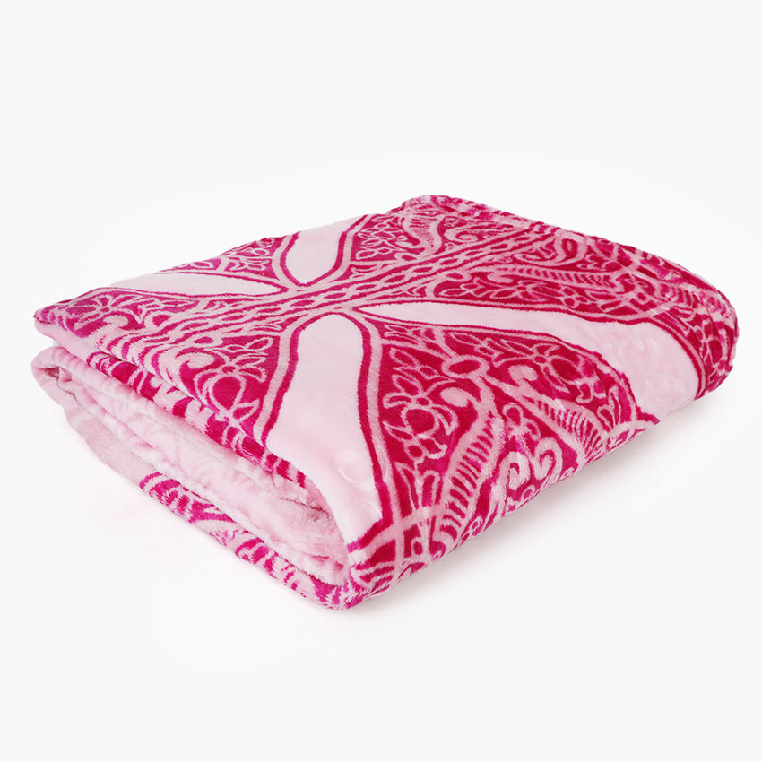 Double Bed Embossed Flannel Blanket - Multi, Blanket, Chase Value, Chase Value