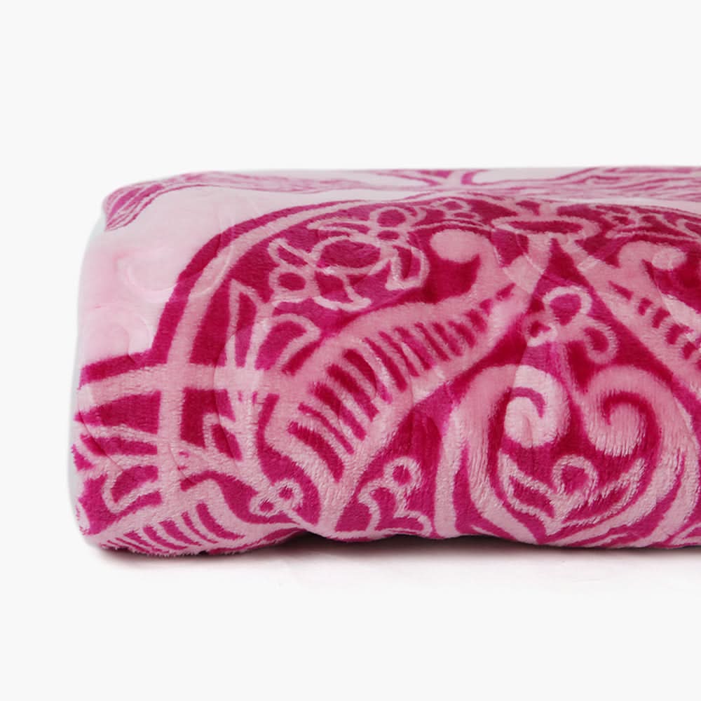 Double Bed Embossed Flannel Blanket - Multi, Blanket, Chase Value, Chase Value