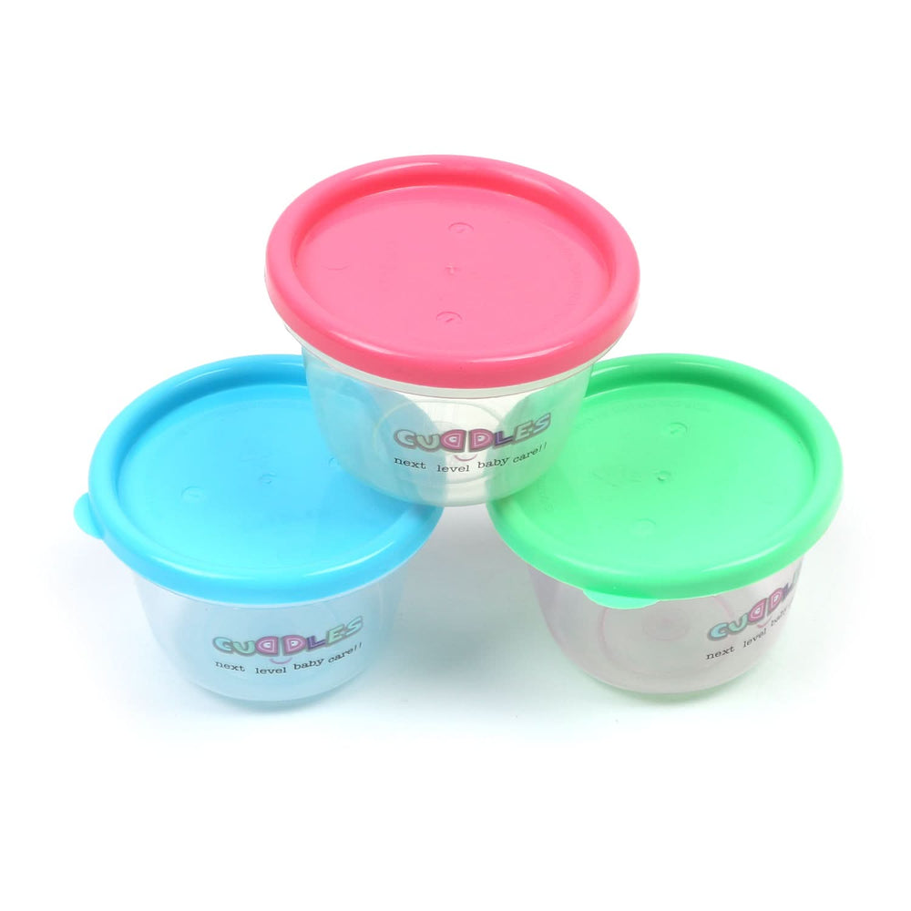 Safe Storage Cups Small Pack Of 3 - Multi Color, Storage Boxes, Chase Value, Chase Value