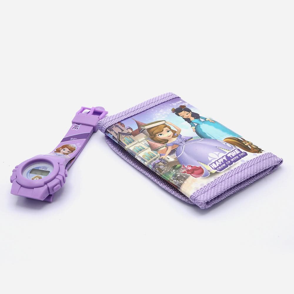 Kids Watch With Wallet - Light Purple, Boys Watches, Chase Value, Chase Value