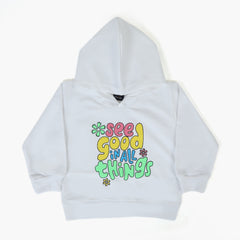 Girls Hoodie T-Shirt - White, Girls Hoodies & Sweat Shirts, Chase Value, Chase Value