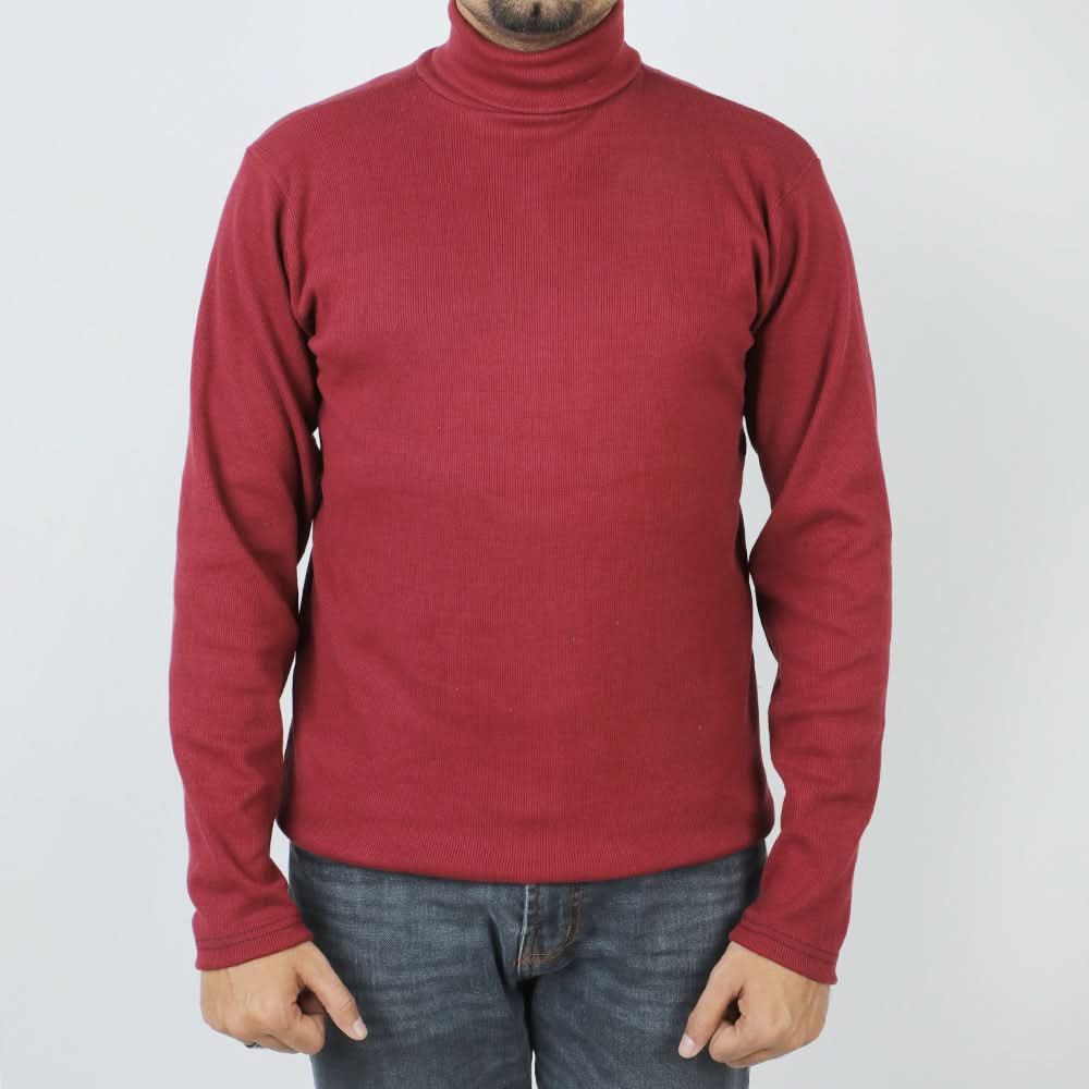 Men's High Neck - Maroon, Men's Sweater & Sweat Shirts, Chase Value, Chase Value