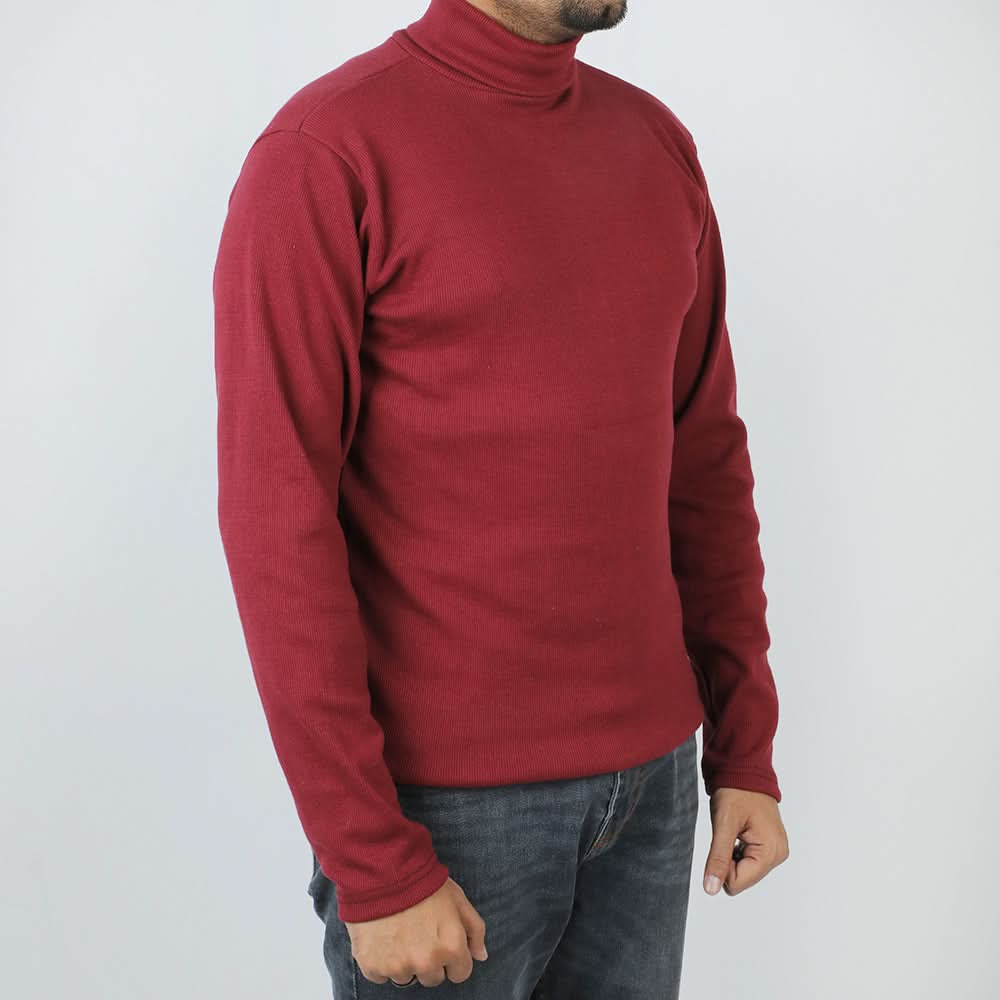 Men's High Neck - Maroon, Men's Sweater & Sweat Shirts, Chase Value, Chase Value