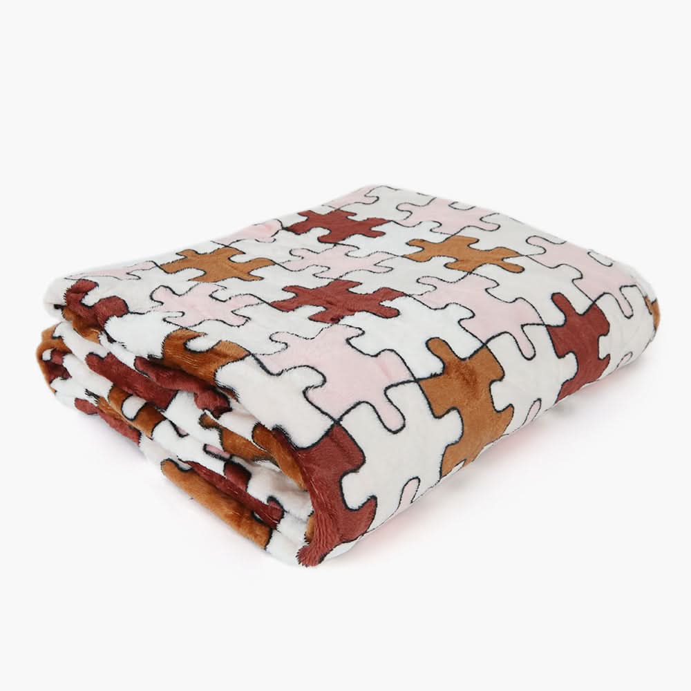 Single Bed Embossed Flannel Blanket - Multi, Blanket, Chase Value, Chase Value