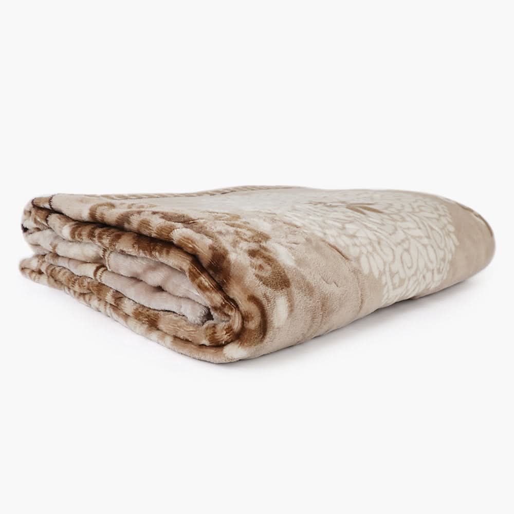 Double Bed Embossed Flannel Blanket - Multi, Blanket, Chase Value, Chase Value