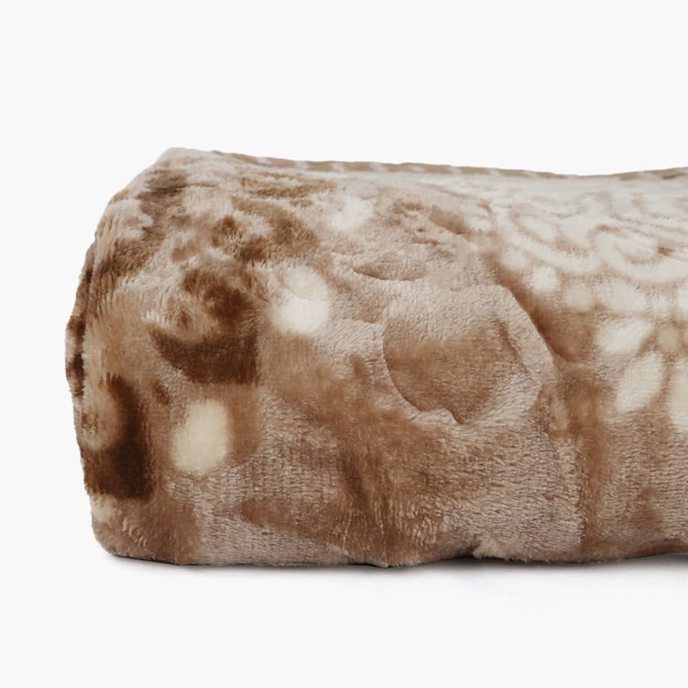 Double Bed Embossed Flannel Blanket - Multi, Blanket, Chase Value, Chase Value