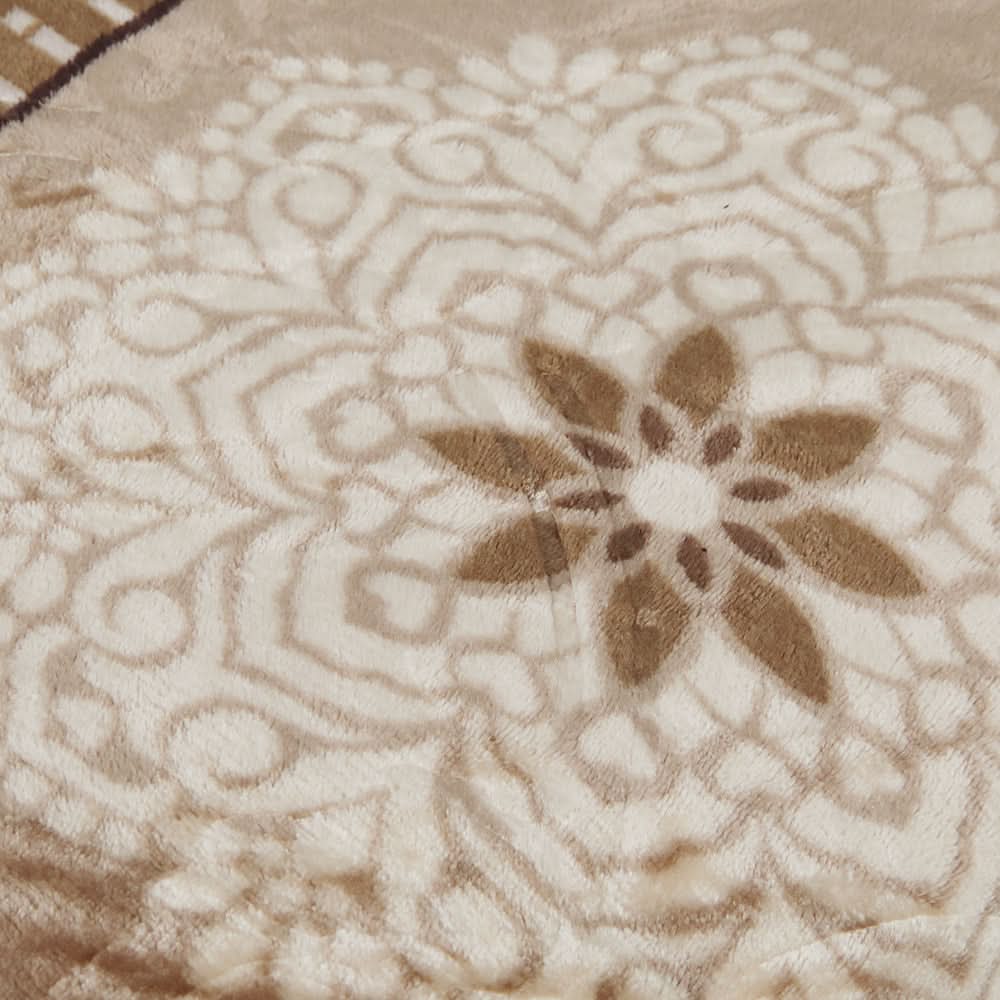 Single Bed Embossed Flannel Blanket - Multi, Blanket, Chase Value, Chase Value