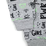 Girls Full Sleeves Hoodie T-Shirt - Grey, Girls Hoodies & Sweat Shirts, Chase Value, Chase Value