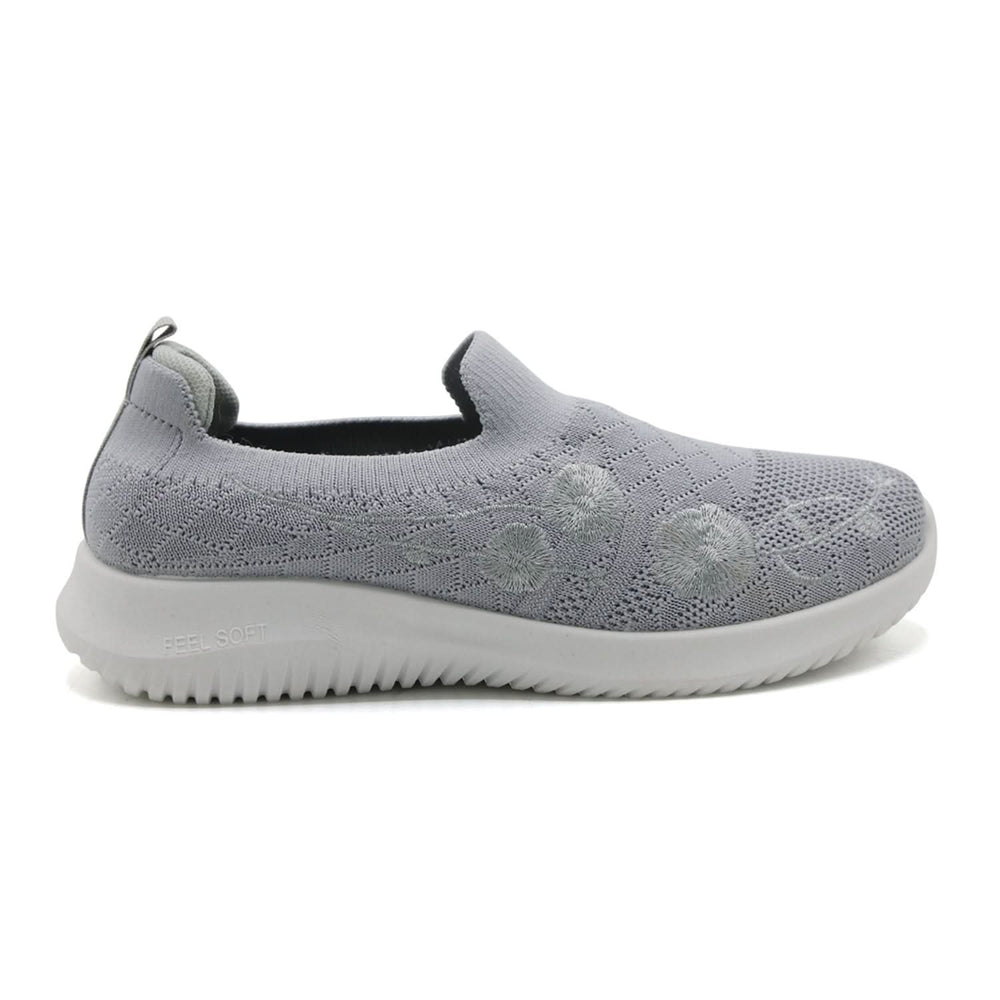Slip on Skechers L-603 - Grey, Women Casual & Sports Shoes, Chase Value, Chase Value