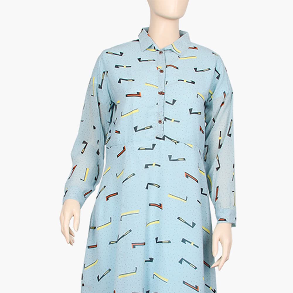 Women's Long Maxi - Sky Blue, Women T-Shirts & Tops, Chase Value, Chase Value