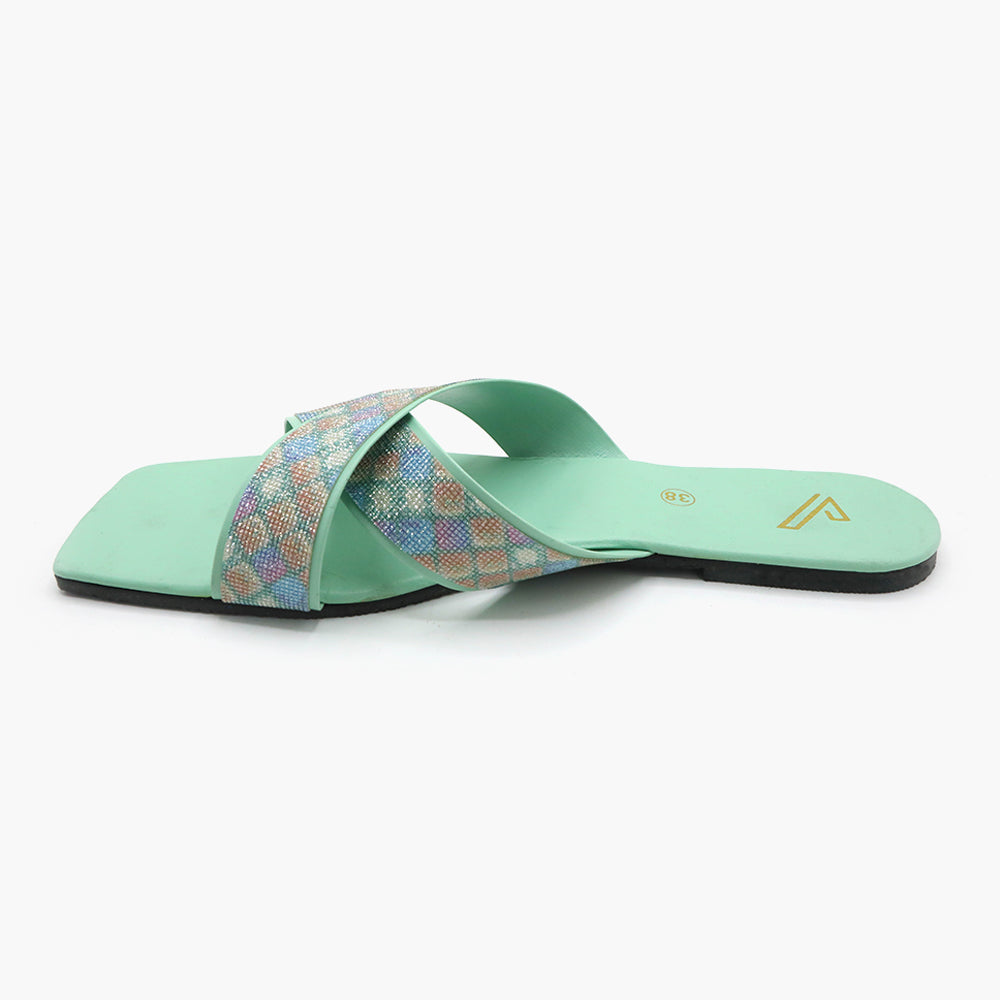 Women's Slipper - Green, Women Slippers, Chase Value, Chase Value