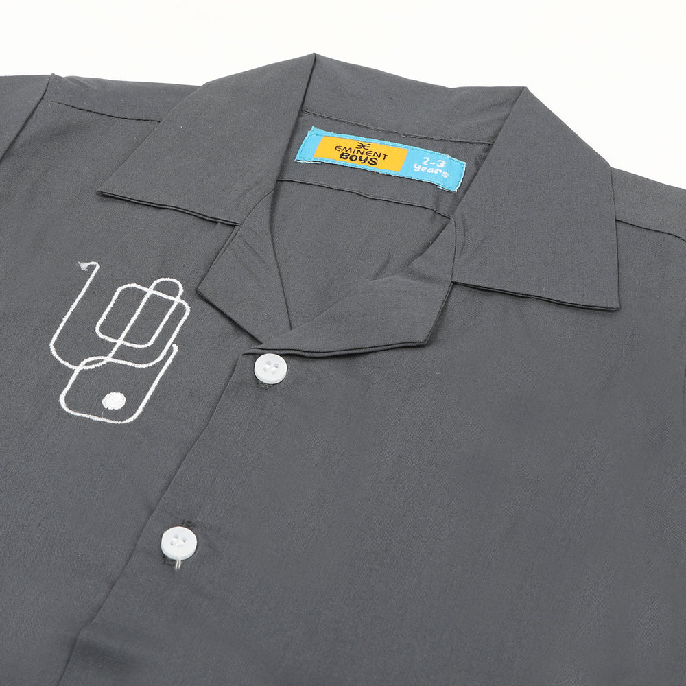 Eminent Boys Half Sleeves Causal Shirt - Dark Grey, Boys Shirts, Eminent, Chase Value
