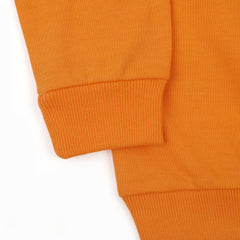 Girls Full Sleeves Sweat Shirt - Orange