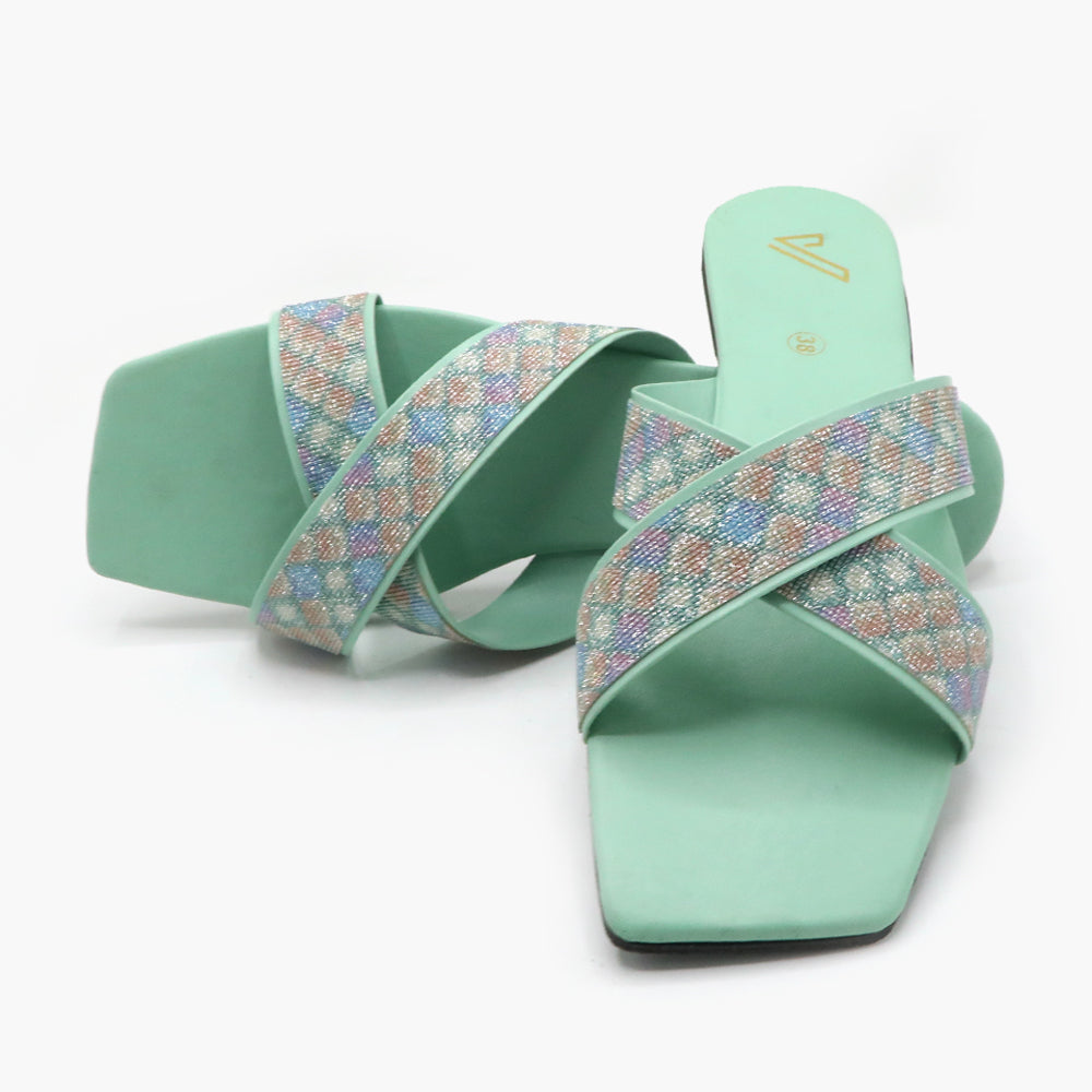 Women's Slipper - Green, Women Slippers, Chase Value, Chase Value