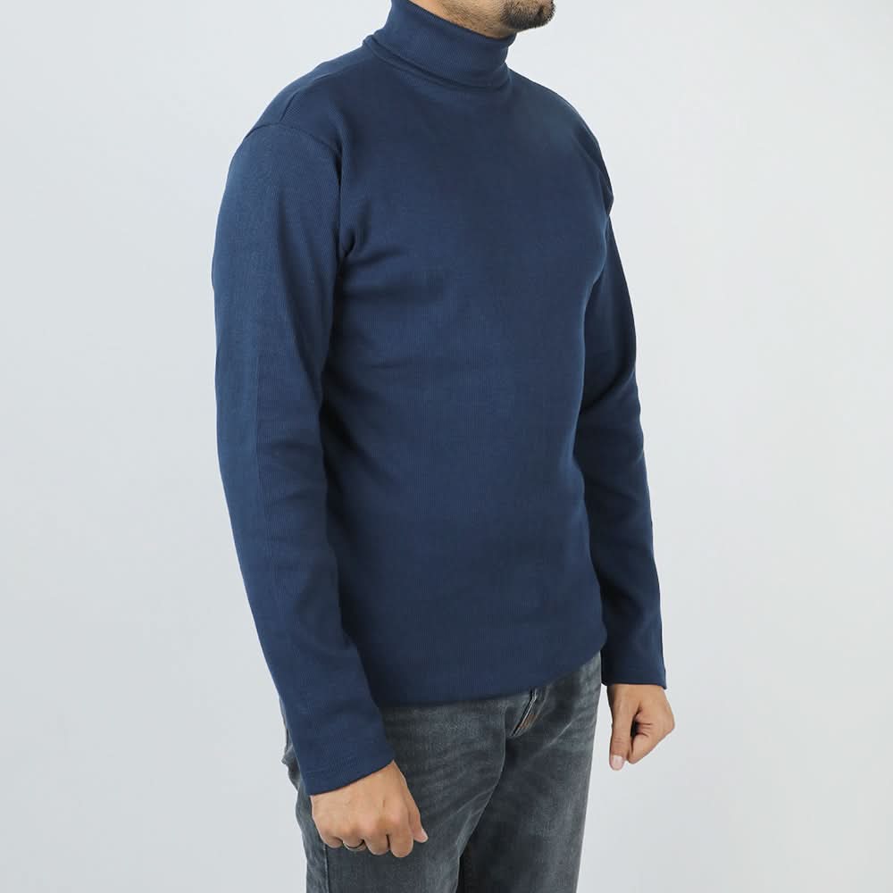 Men's High Neck - Navy Blue, Men's Sweater & Sweat Shirts, Chase Value, Chase Value