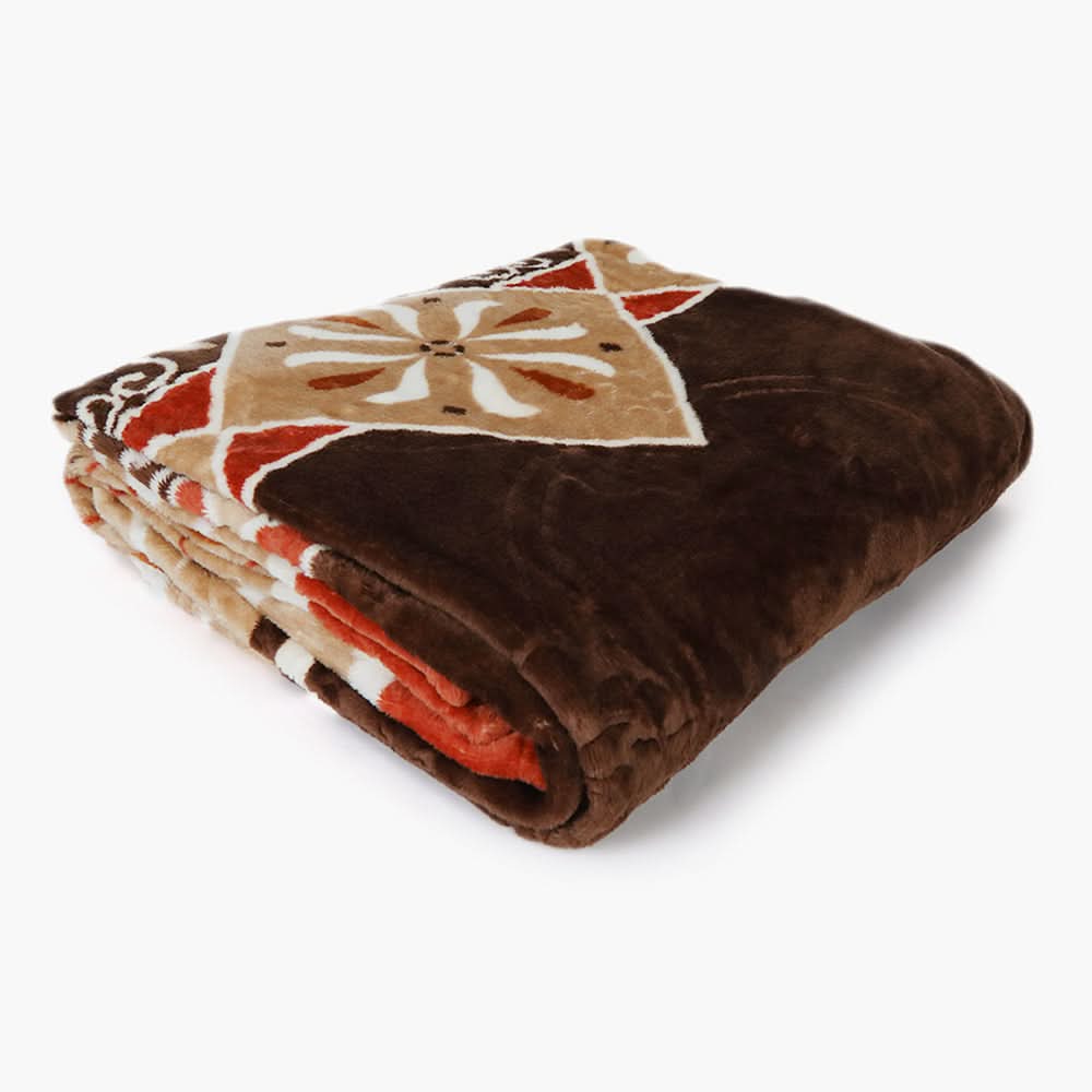 Single Bed Embossed Flannel Blanket - Multi, Blanket, Chase Value, Chase Value