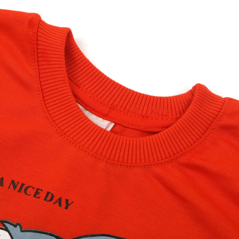 Girls Full Sleeves Sweat Shirt - Orange, Girls Hoodies & Sweat Shirts, Chase Value, Chase Value