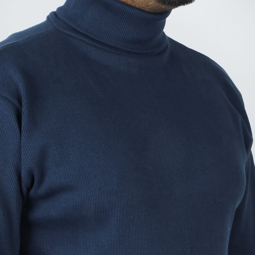 Men's High Neck - Navy Blue, Men's Sweater & Sweat Shirts, Chase Value, Chase Value