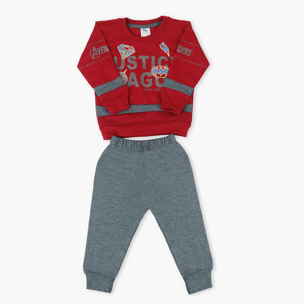 Newborn Boys 2Pcs Suit - Maroon, Newborn Boys Sets & Suits, Chase Value, Chase Value
