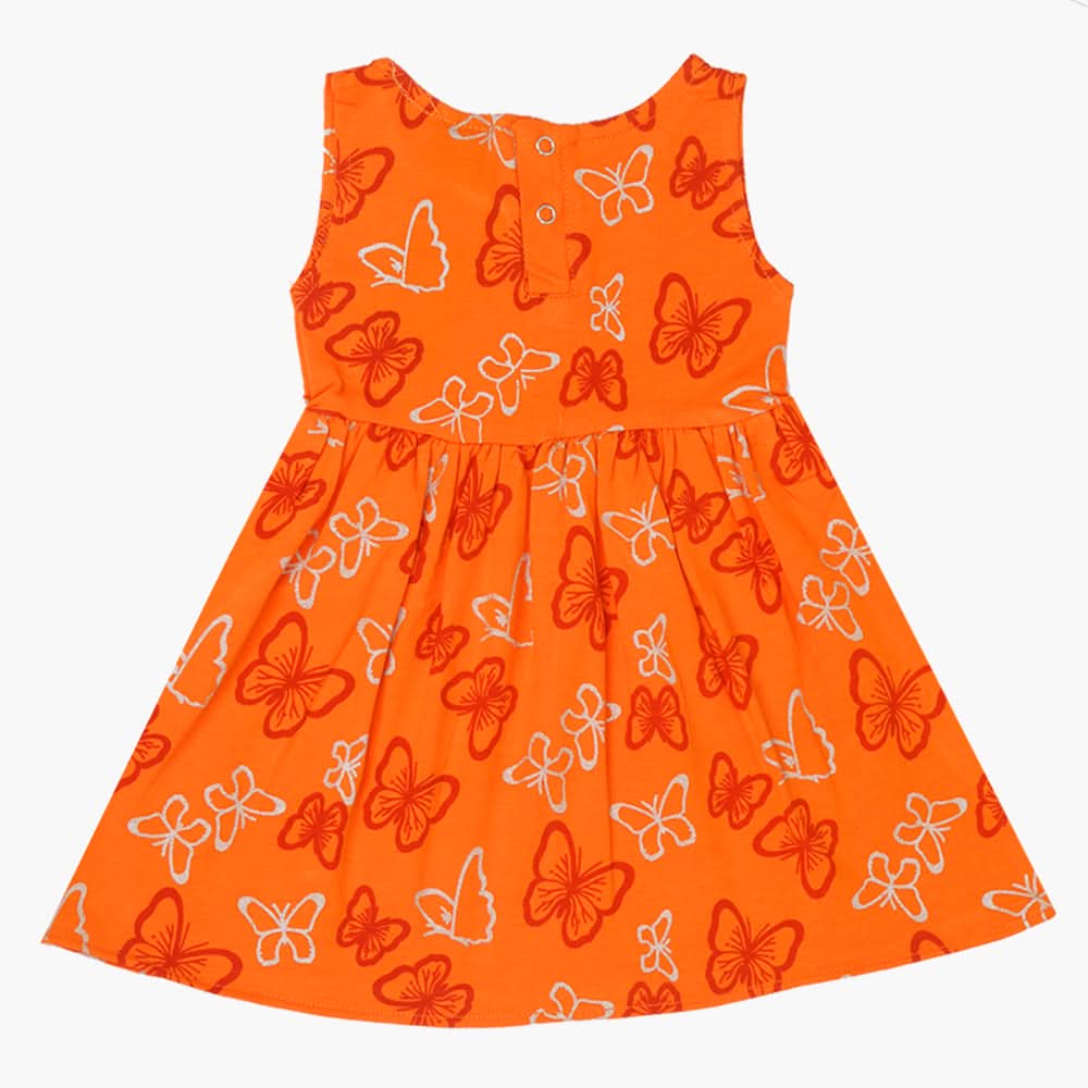 Girls Frock - Orange, Girls Frocks, Chase Value, Chase Value
