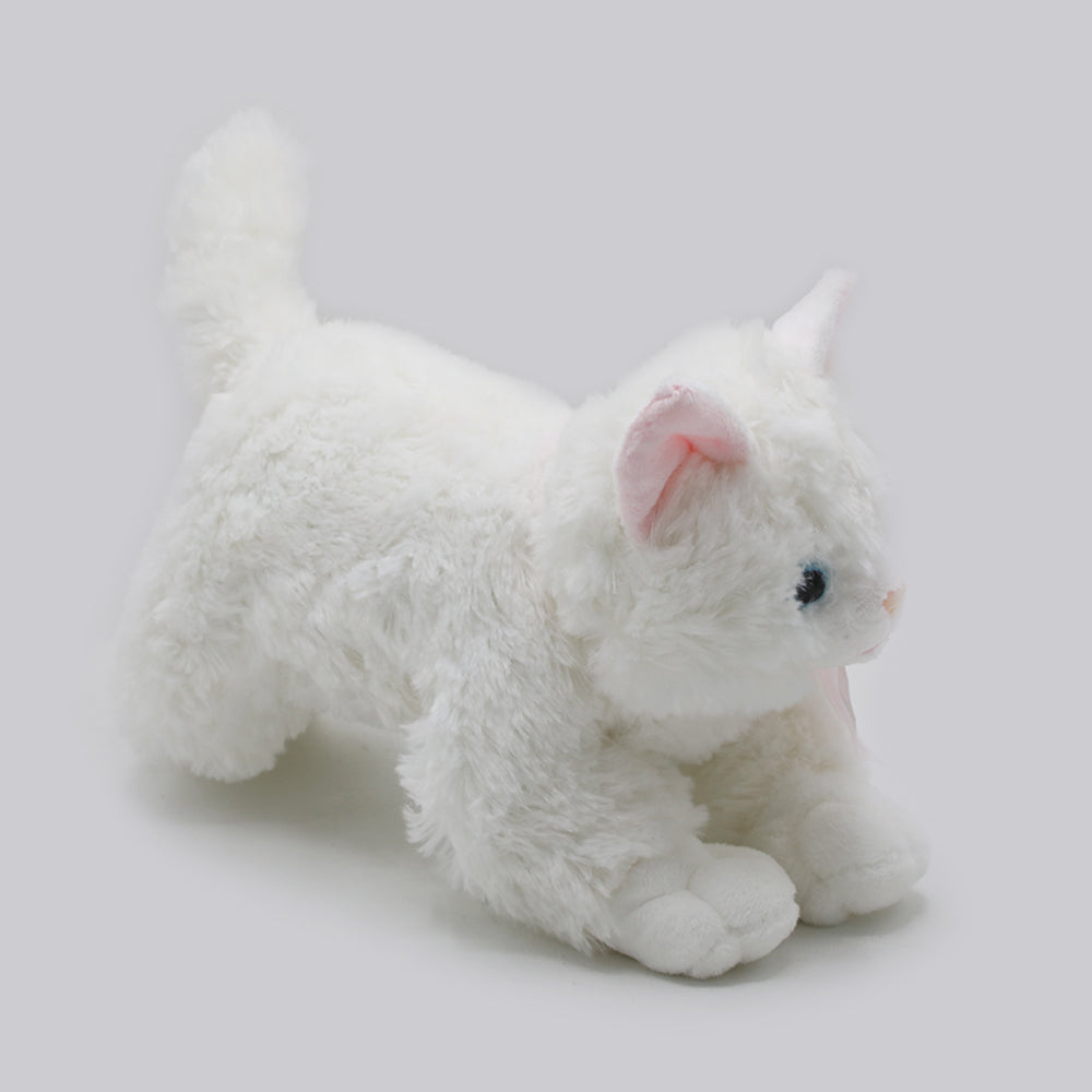 Cat Stuffed Animal Soft Cat Plush Toy - White, Stuffed Toys, Chase Value, Chase Value