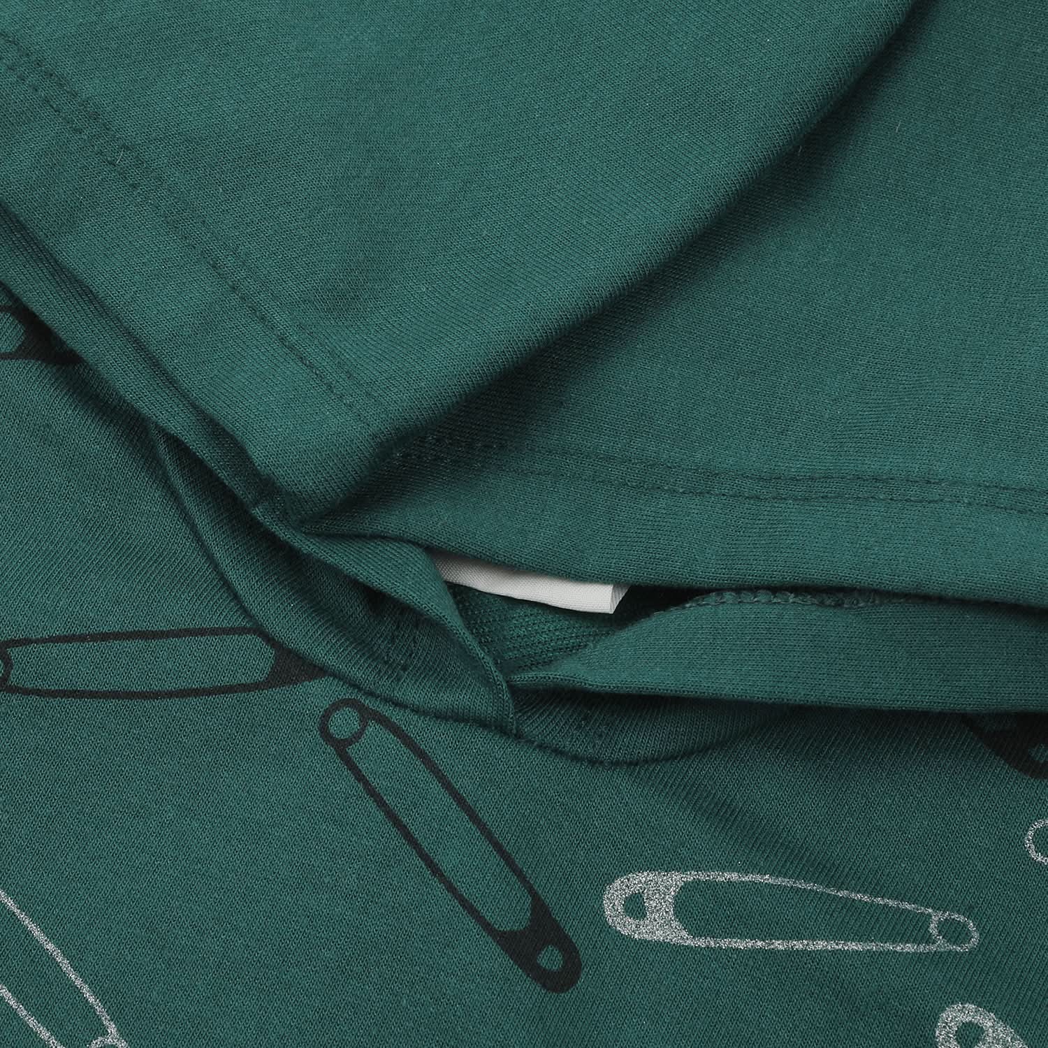 Girls Full Sleeves Hoodie T-Shirt - Dark Green, Girls Hoodies & Sweat Shirts, Chase Value, Chase Value