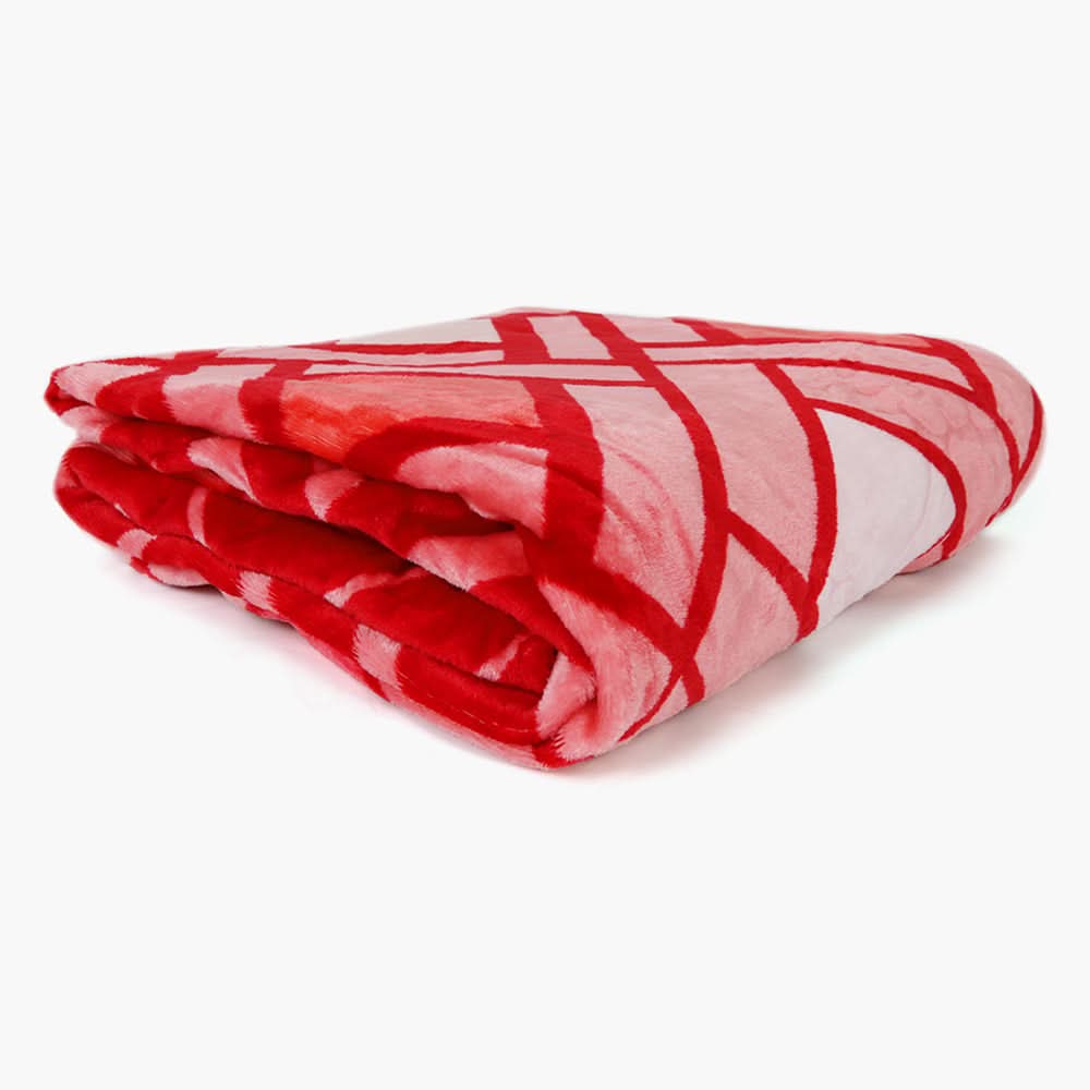 Single Bed Embossed Flannel Blanket - Multi, Blanket, Chase Value, Chase Value