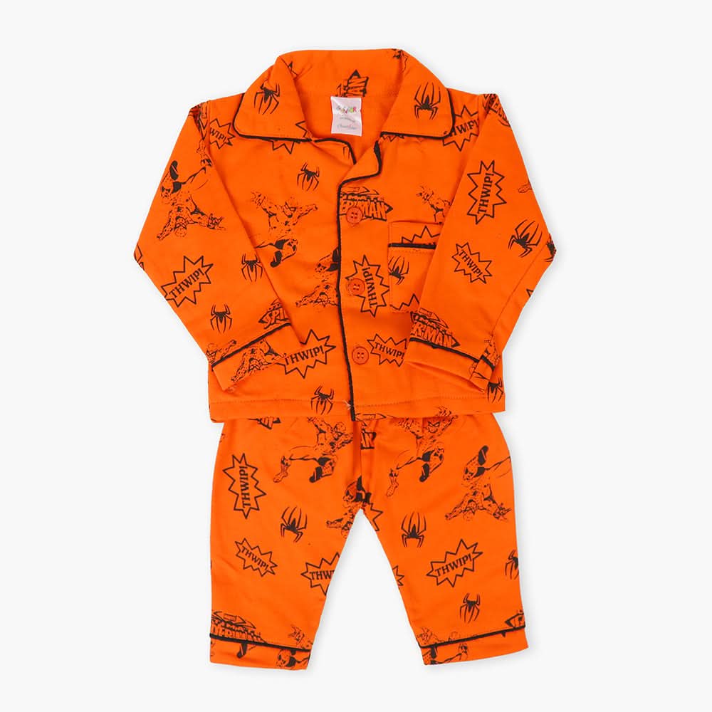 Newborn Boys Night Suit - Rust, Newborn Boys Sets & Suits, Chase Value, Chase Value