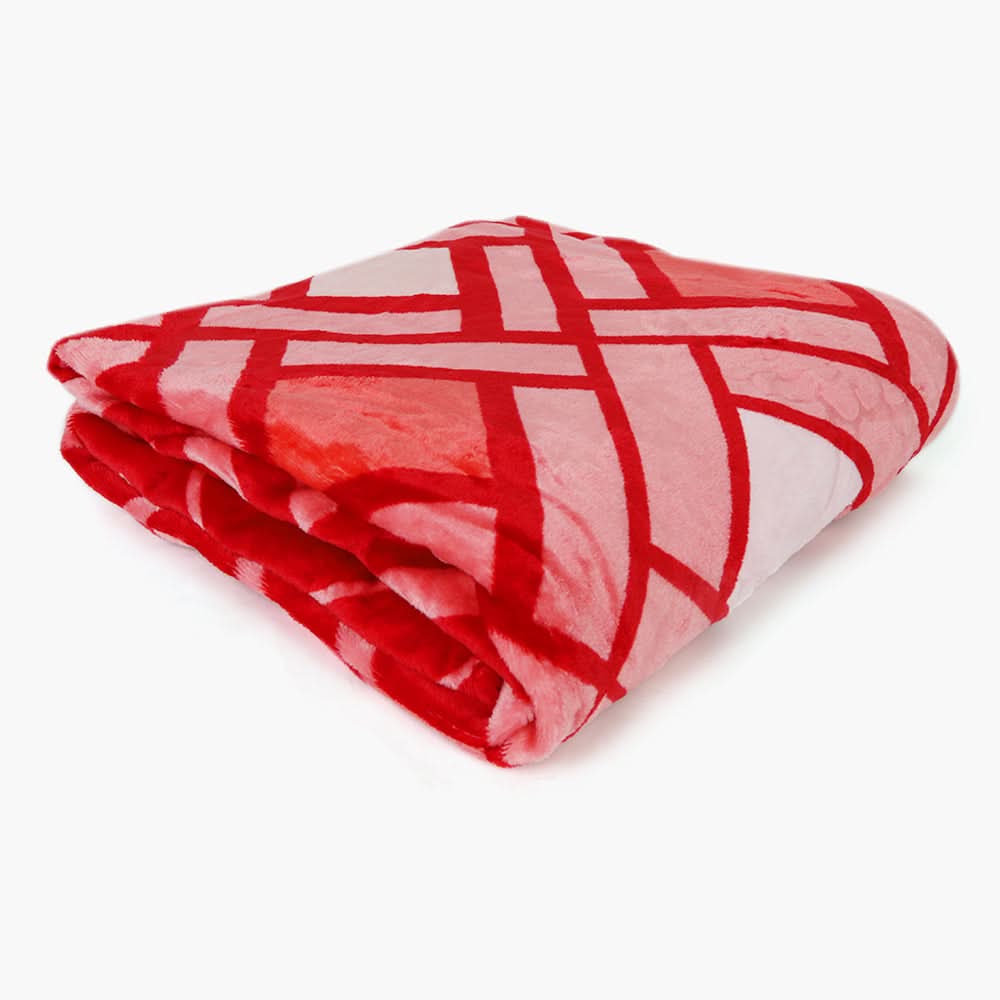 Single Bed Embossed Flannel Blanket - Multi, Blanket, Chase Value, Chase Value