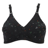 Women's Cotton Printed Bra - Black, Women Bras, Chase Value, Chase Value