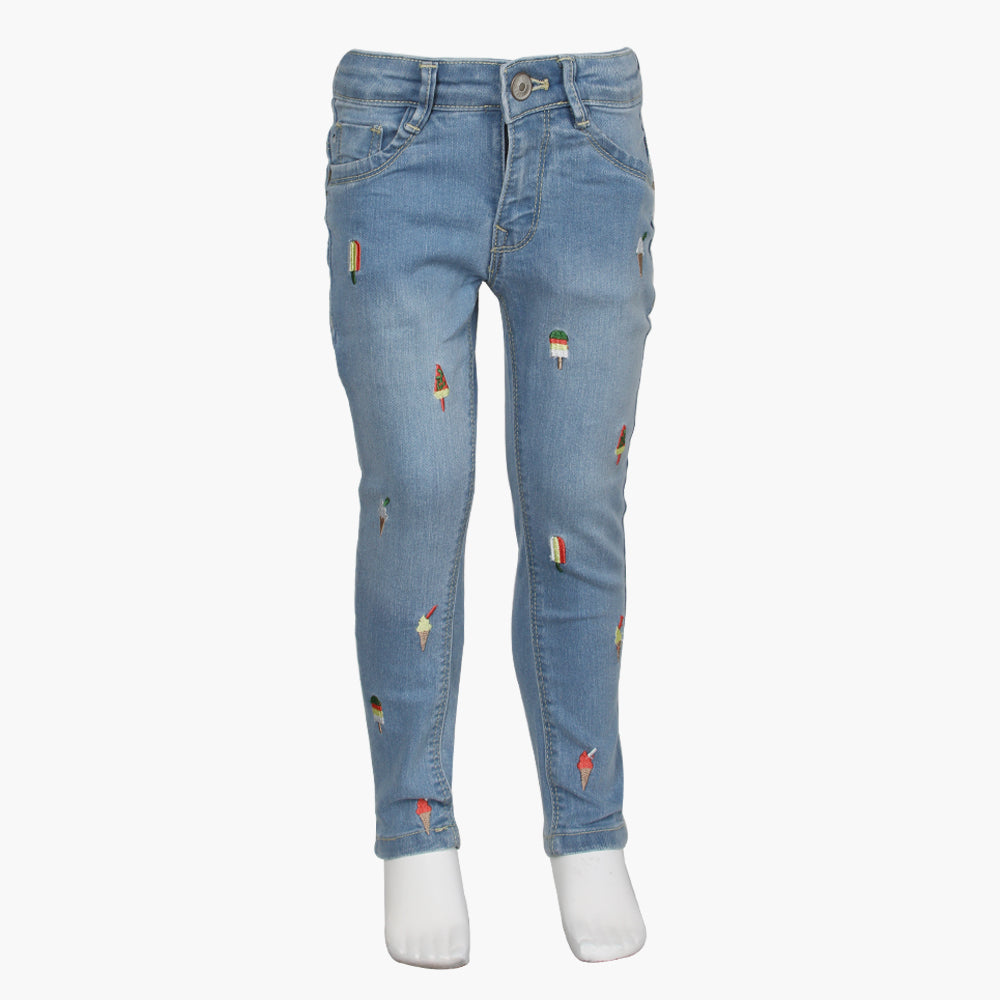 Girls Pants Denim - Light Blue, Girls Pants & Capri, Chase Value, Chase Value