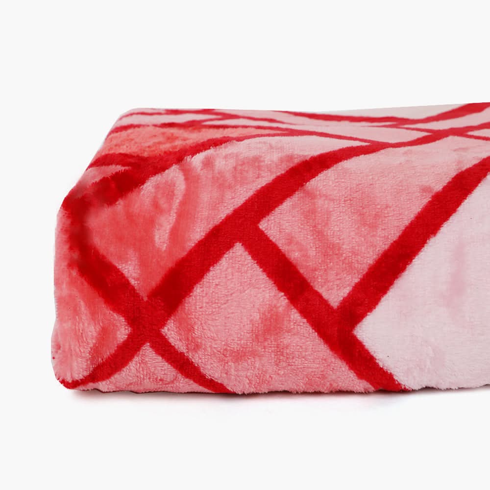 Single Bed Embossed Flannel Blanket - Multi, Blanket, Chase Value, Chase Value