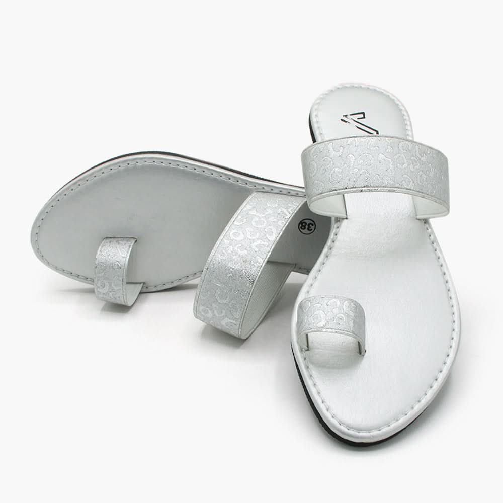 Women's Slipper - Silver, Women Slippers, Chase Value, Chase Value