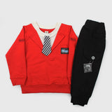 Newborn Girls Full Sleeves Suit - Red, Newborn Girls Sets & Suits, Chase Value, Chase Value