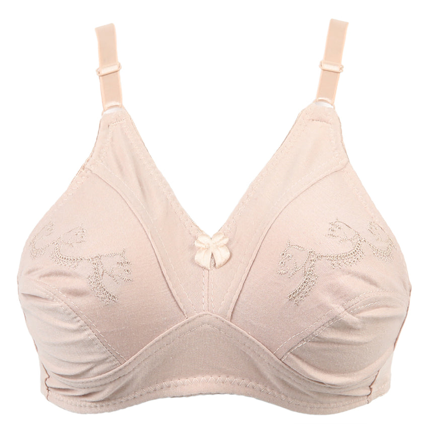 Women's Cotton Printed Bra - Skin