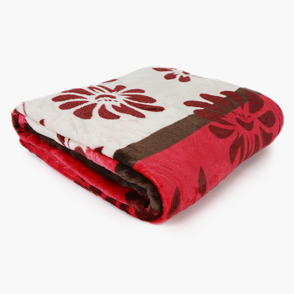 Single Bed Embossed Flannel Blanket - Multi