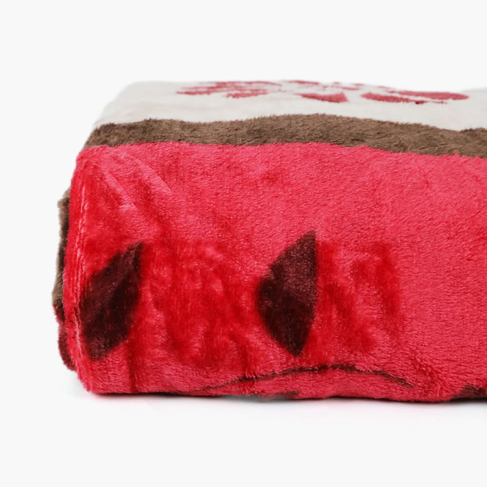 Single Bed Embossed Flannel Blanket - Multi, Blanket, Chase Value, Chase Value