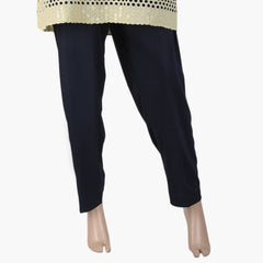 Women's Stretchable Trouser - Navy Blue, Women Pajamas, Chase Value, Chase Value