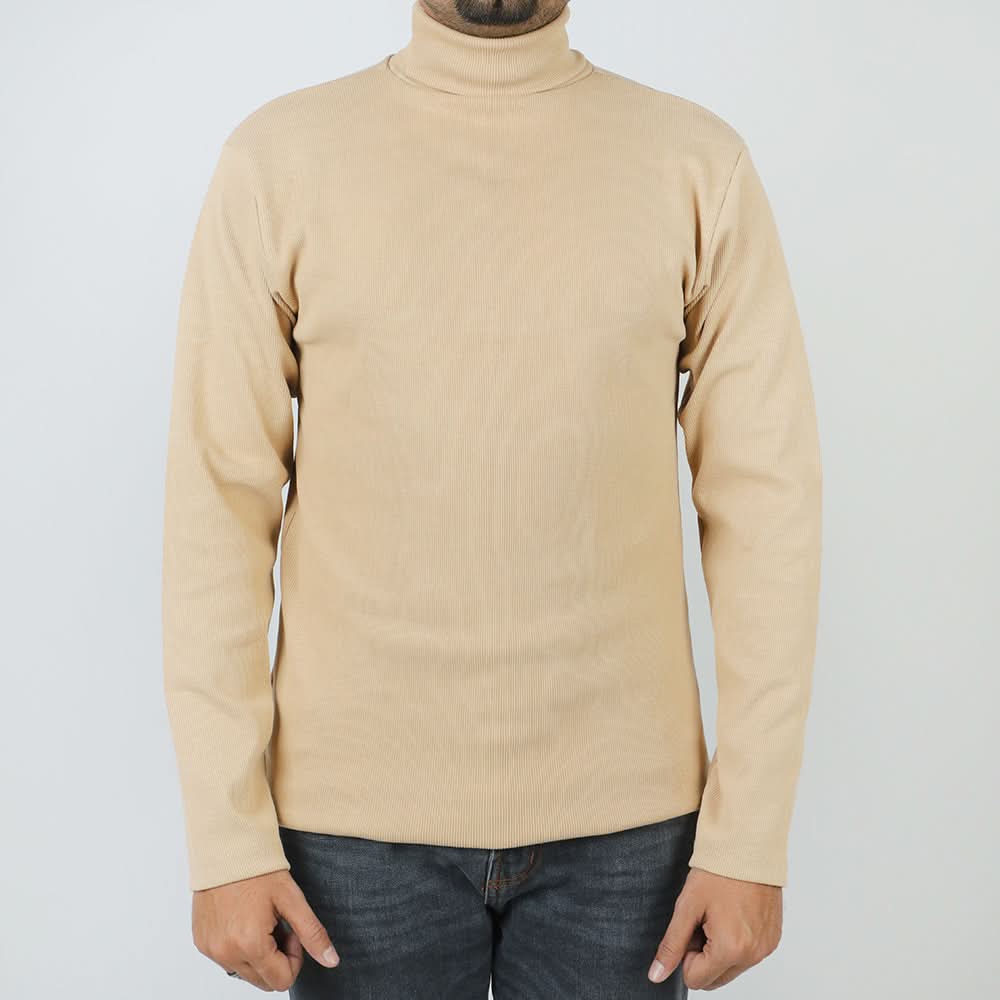 Men's High Neck - Beige, Men's Sweater & Sweat Shirts, Chase Value, Chase Value