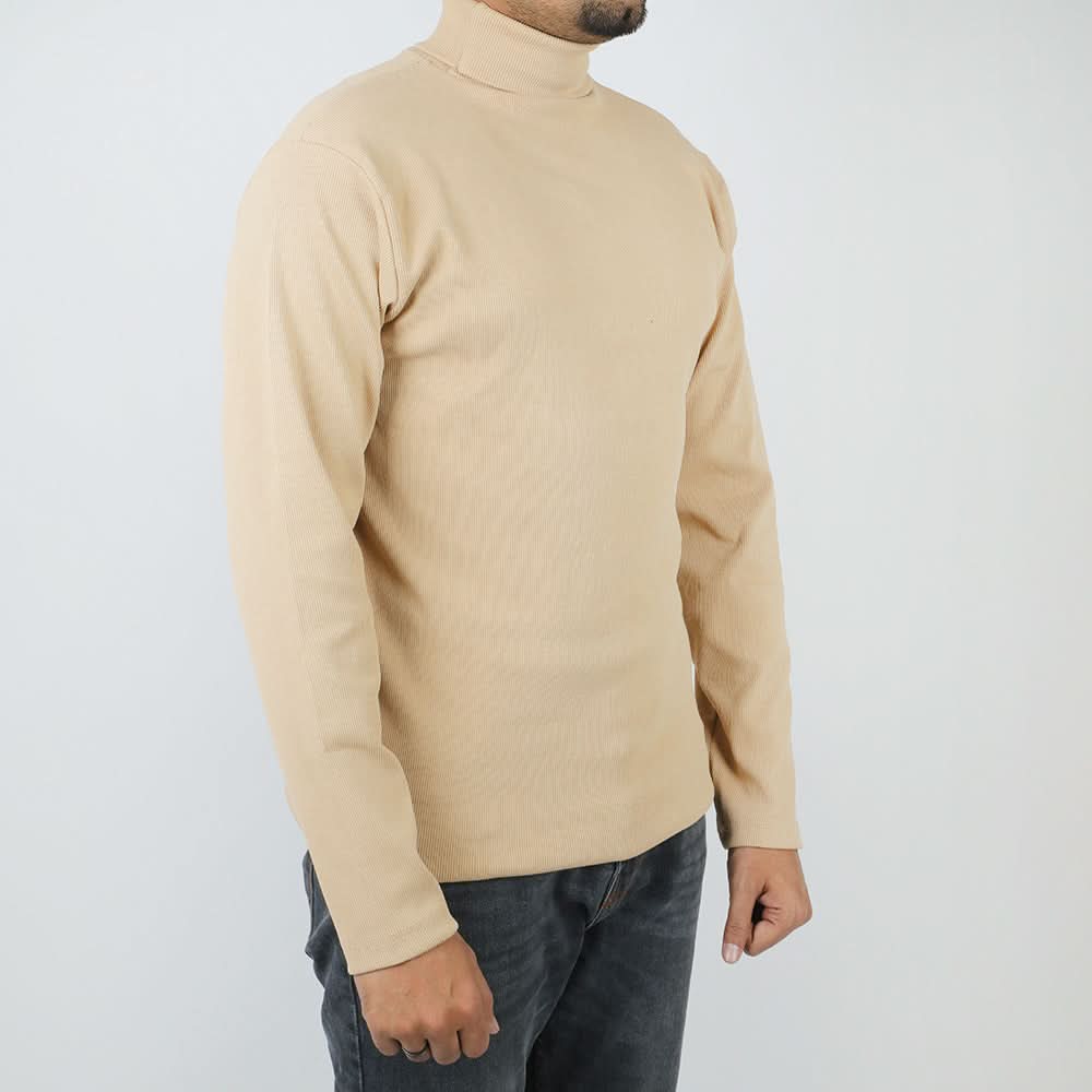 Men's High Neck - Beige, Men's Sweater & Sweat Shirts, Chase Value, Chase Value