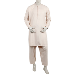 Eminent Men's Kurta Embroidered Shalwar Suit - Peach