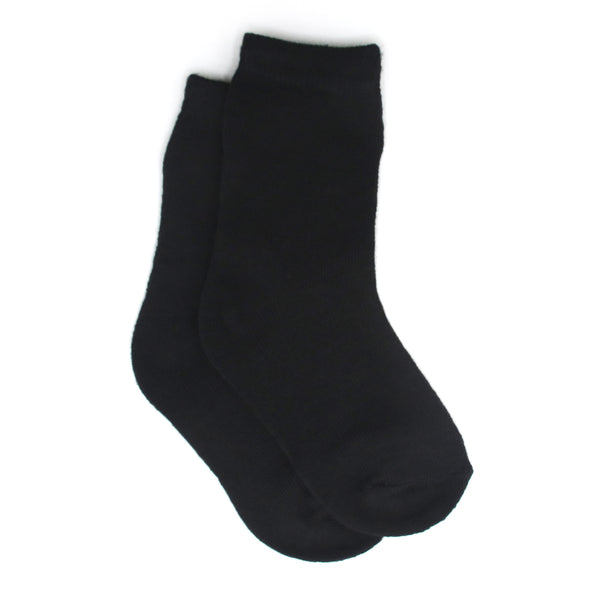 Kids 4Pc Uniform Socks - Black