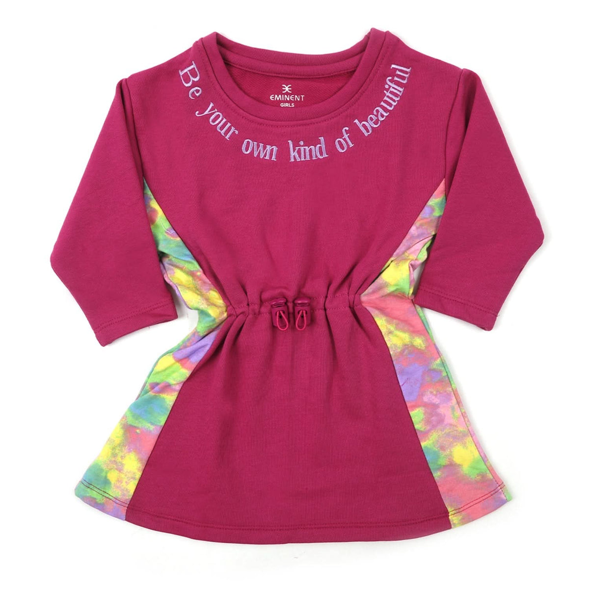 Eminent Girls Full Sleeves Frock - Fuchsia, Girls Frocks, Eminent, Chase Value