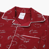 Newborn Boys Night Suit - Maroon, Newborn Boys Sets & Suits, Chase Value, Chase Value