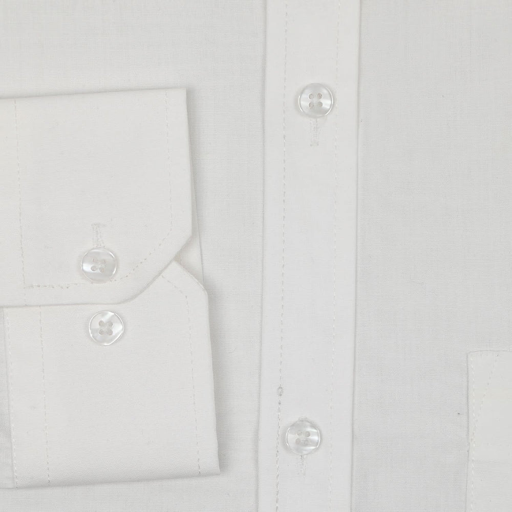 Men's Plain Formal Shirt - White, Men's Shirts, Chase Value, Chase Value