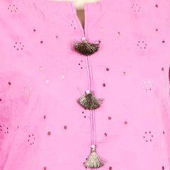 Eminent Women's Stitched Kurti - Dark Pink