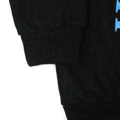 Girls Full Sleeves Sweat Shirt - Black