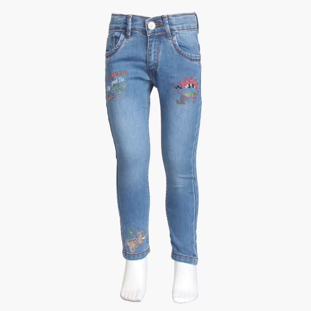 Girls Pants Denim - Light Blue, Girls Pants & Capri, Chase Value, Chase Value