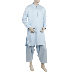 Eminent Men's Stitched Shalwar Suit - Light Blue