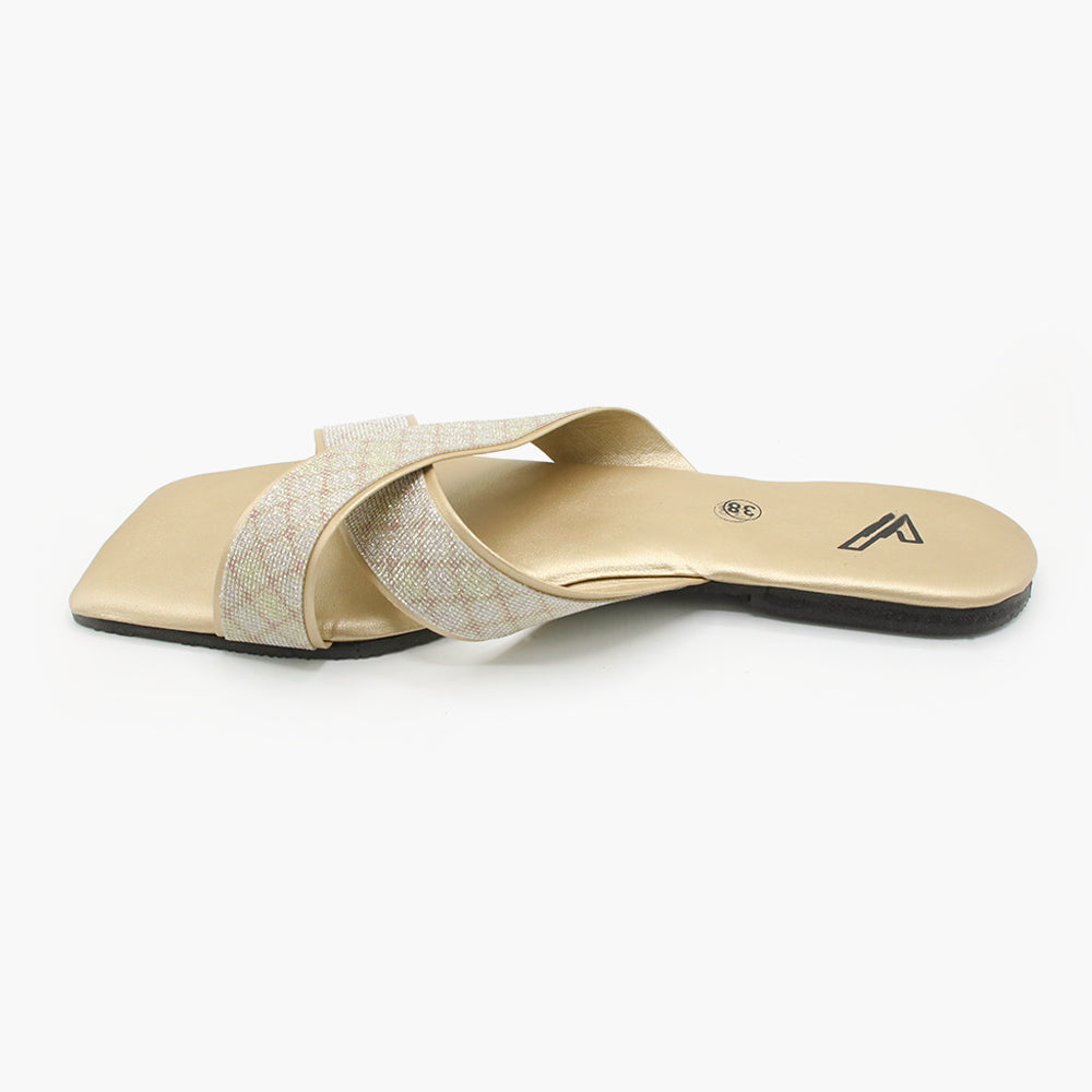 Women's Slipper - Golden, Women Slippers, Chase Value, Chase Value